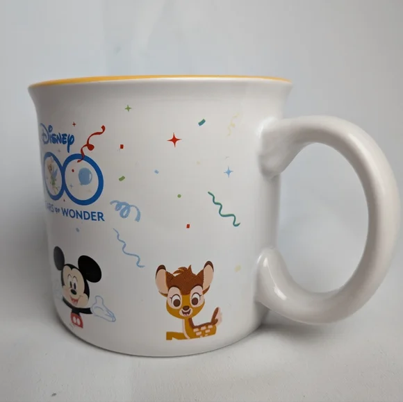 DISNEY 100 Years Of Wonder Anniversary Coffee Mug Collectible GREAT Condition - Picture 4 of 8